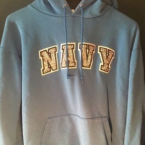 Navy sky blue Champion hoodie